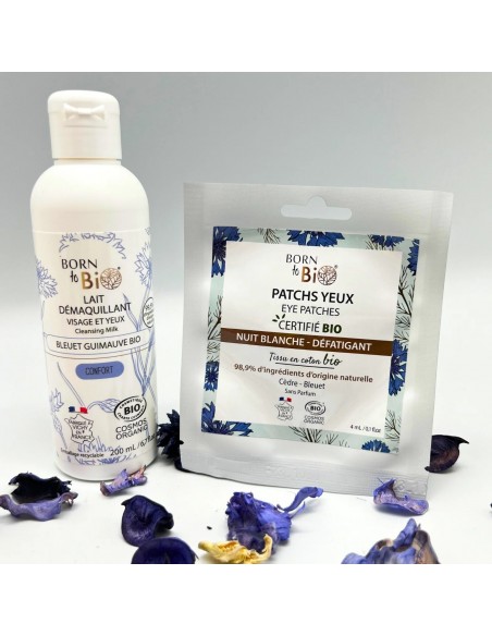 Parches para los ojos Nuit Blanche en algodón Certificado Bio 4ml Born to Bio