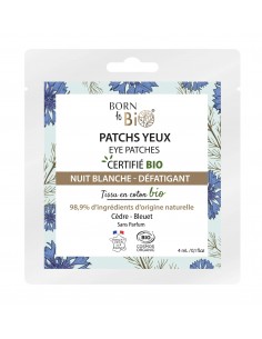 Parches para los ojos Nuit Blanche en algodón Certificado Bio 4ml Born to Bio