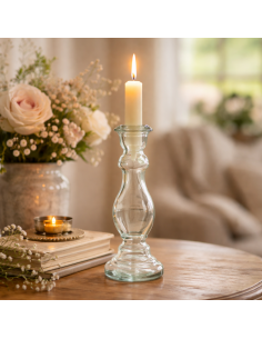 Candelabro de cristal translúcido Blue 2