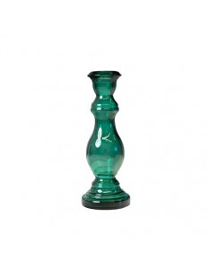Candelabro de cristal verde Blue