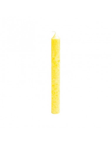 Vela larga de Estearina BIO Amarilla Blue