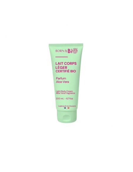 Loción corporal ligera de aloe vera Certificada orgánica 200ml Born to Bio