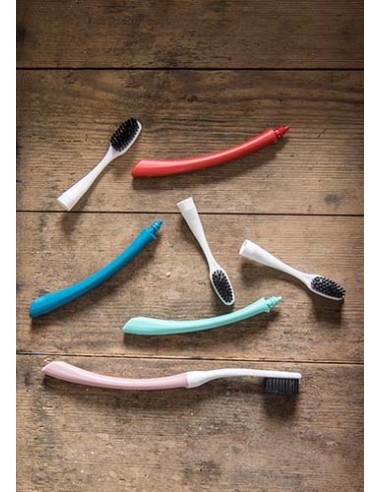 Cepillo de dientes con cabeza reemplazable Edith - Medium algas marinas Bioseptyl