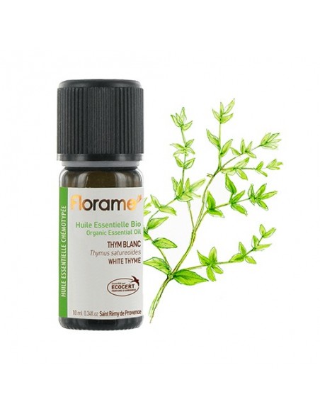 Aceite esencial de Tomillo blanco (thymus saturoïdes) Florame Aceite esencial de Tomillo blanco (thymus saturoïdes) Florame