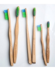Cepillo de dientes de bambú Adulto Soft Mango delgado Woobamboo 2