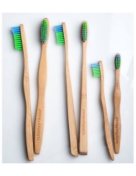 Cepillo de dientes de bambú Adulto Soft Mango delgado Woobamboo Cepillo de dientes de bambú Adulto Soft Mango delgado Woobamboo