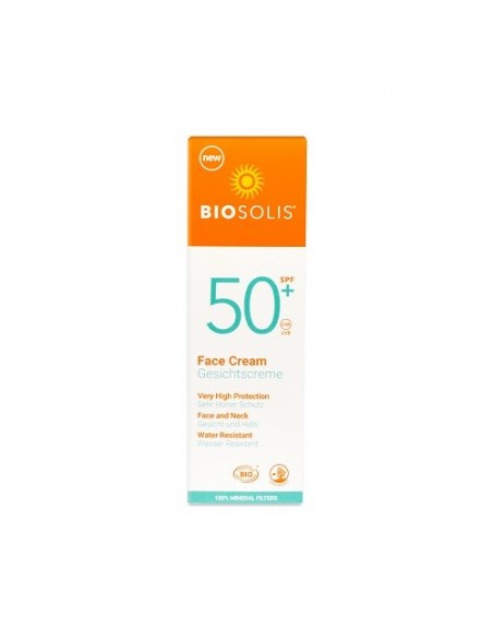 Crema protección solar facial SPF50+ Biosolis Crema protección solar facial SPF50+ Biosolis